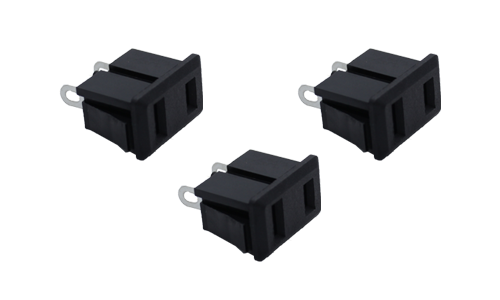 AC Outlet 2P Polarized Side Clip Mount (3pcs)
