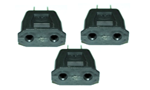 Round To Flat Pin Plug