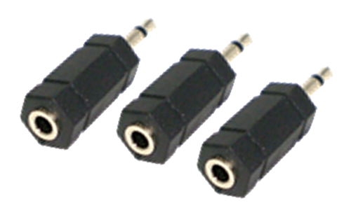 3.5 mm Mono Plug To 3.5 mm Stereo Jack (3pcs)