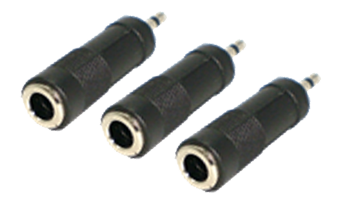 3.5 mm Mono Plug To 6.35 mm Mono Jack (3pcs)