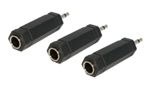 3.5 mm Mono Plug To 6.35 mm Stereo Jack (3pcs)