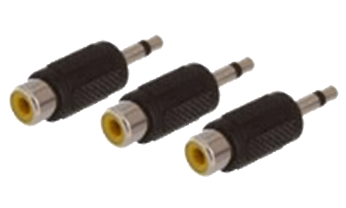 3.5 mm Mono Plug To RCA Jack (3pcs)
