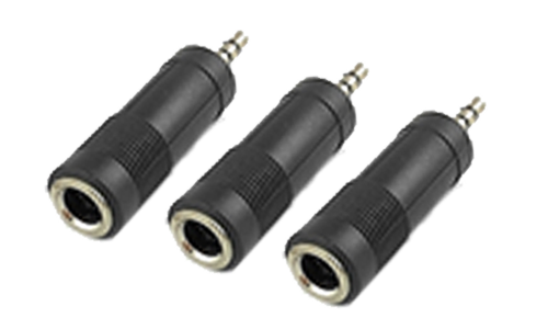 3.5 mm Stereo Plug To 6.35 mm Mono Jack (3pcs)