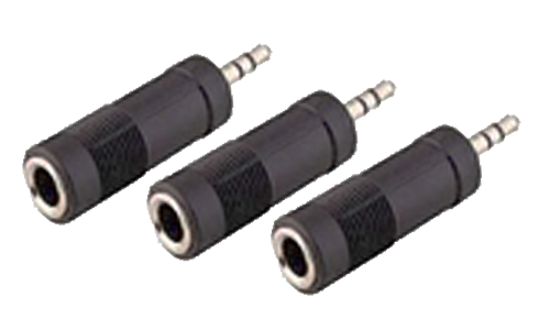 3.5 mm Stereo Plug To 6.35 mm Stereo Jack (3pcs)