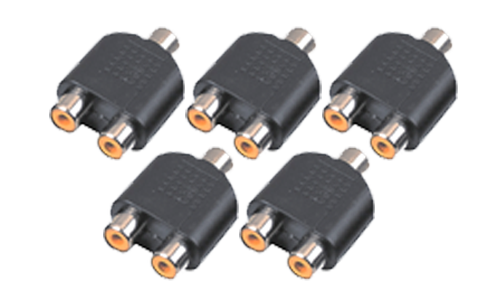 RCA Jack To 2x RCA Jack (5pcs)