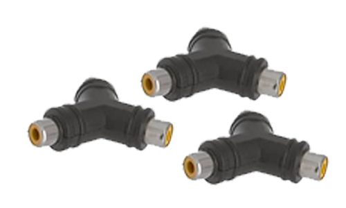 RCA Jack To 2x RCA Jack (3pcs)