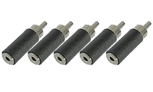RCA Plug To 3.5 mm Mono Jack (5pcs)