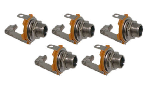6.35 mm Mono Jack Chassis (5pcs) — ACAJ011