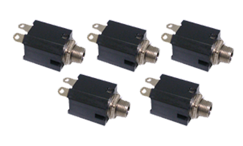 6.35 mm Mono Jack Box/Curve (5pcs) — ACAJ012