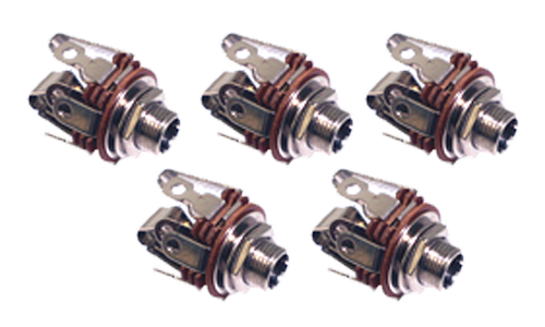 6.35 mm Stereo Jack Chassis (5pcs) — ACAJ019