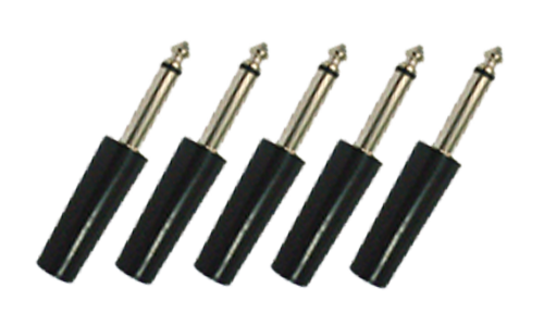 6.35 mm Mono Plug Bakelite (5pcs)