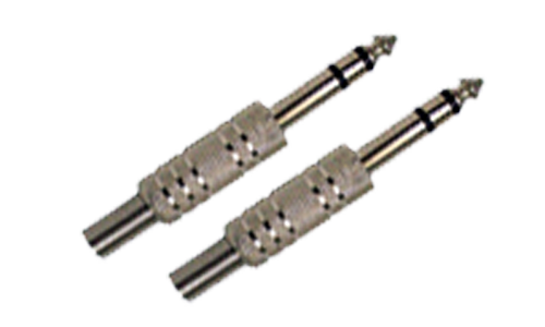6.35 mm Stereo Plug Metal (2pcs)
