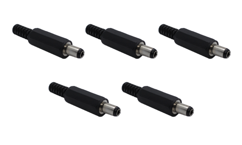 Crown DC Plug w/ Wire Protector 2.5mm Standard (5pcs)
