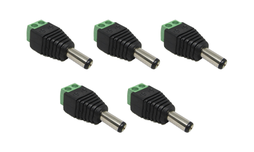 Crown DC Plug 2.1mm w/ 2P Screw Terminal (5pcs)