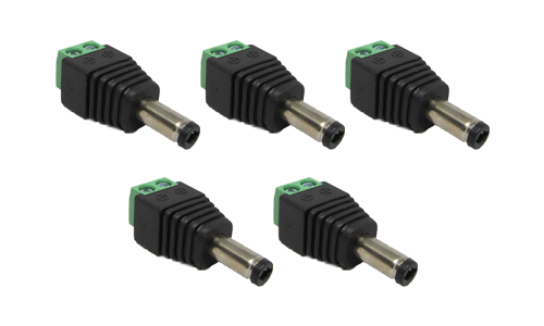 Crown DC Plug 2.5mm w/ 2P Screw Terminal (5pcs)