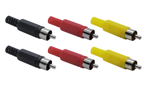 RCA Plug with Wire Protector (6pcs)