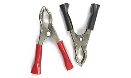 Battery Clip 30A Chrome Red + Black