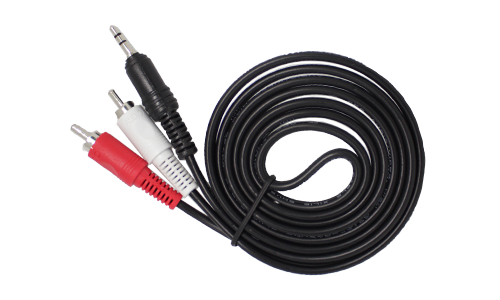 3.5mm Stereo Plug to 2 RCA Plug Cable