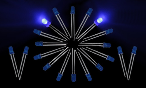 LED 5mm Blue-Blue (20pcs)