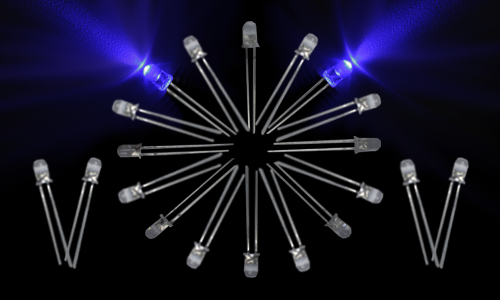 LED 5mm Clear-Blue (20pcs)
