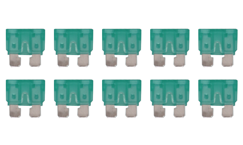 Auto Fuse Plug-In Type Big 30A Green (10pcs)