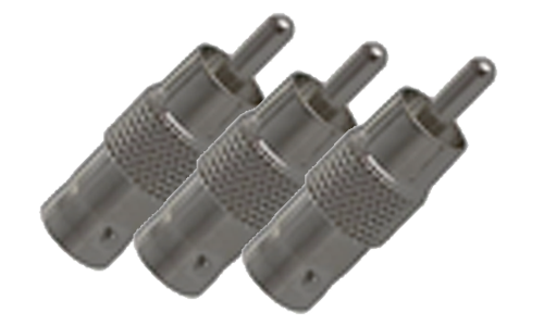 BNC Jack to RCA Plug (3pcs)