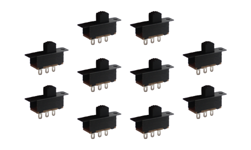 Mini Slide Switch 3 Solder Lug Pin 2 Position SPDT (10pcs)