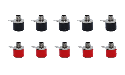 Banana Jack Solder Type Black & Red (10pcs)